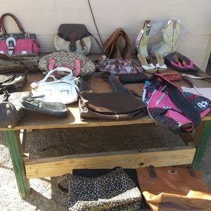 Purses shoes boots